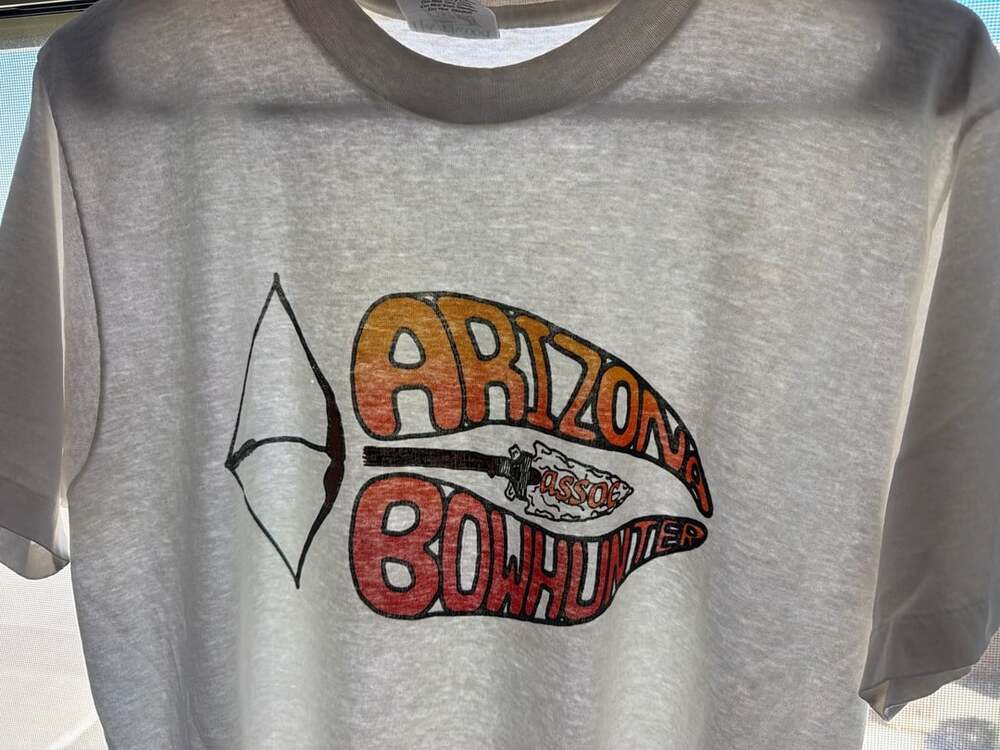 Vintage AZ Bowhunter Association Faded Paper-Thin Graphic Tee